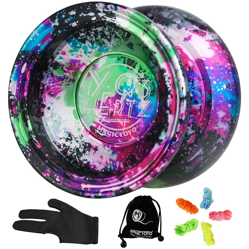 Magicyoyo Y03 Hertz Rolamento Concavo Profissional Ioio + 5 Cordas