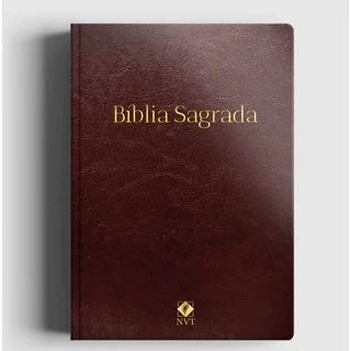 Bíblia Sagrada Slim | NVT | Capa Luxo Marrom em Oferta na Shopee