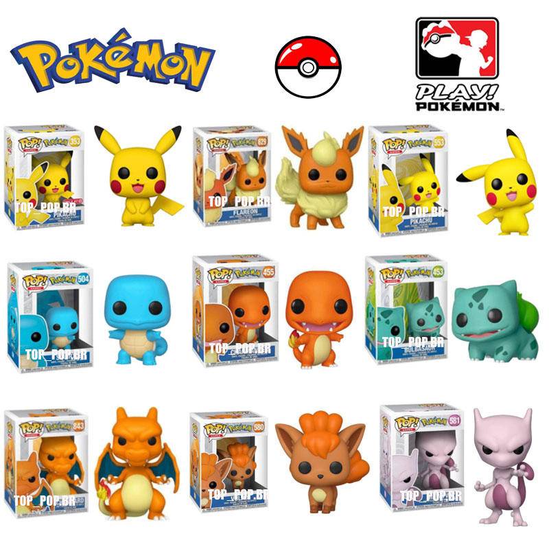 Kit 24 Brinquedos Pokemon Boneco Action Figure Anime Manga em