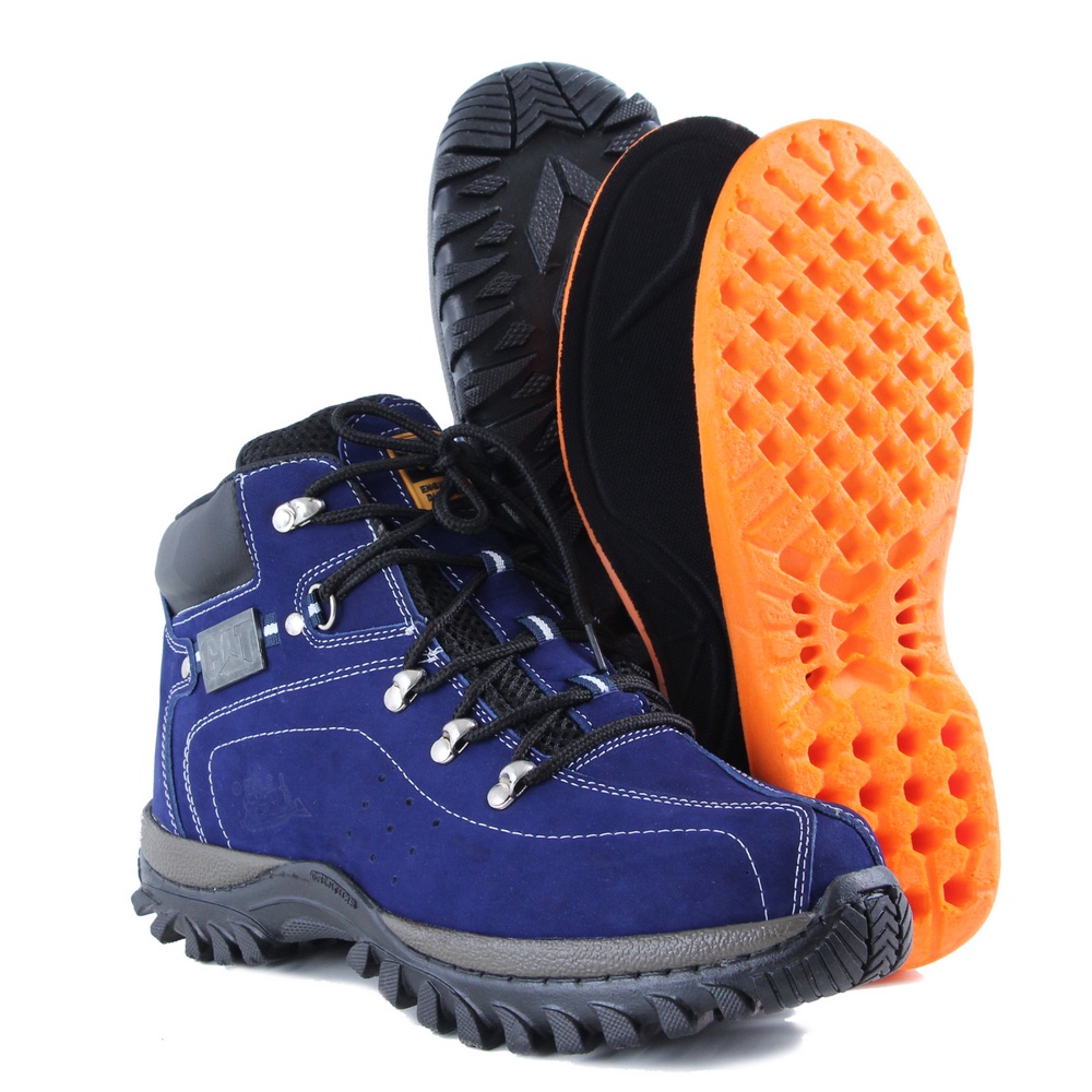 Bota Masculina CAT Caterpillar Sintética Azul Ardósia - MAGAZINE