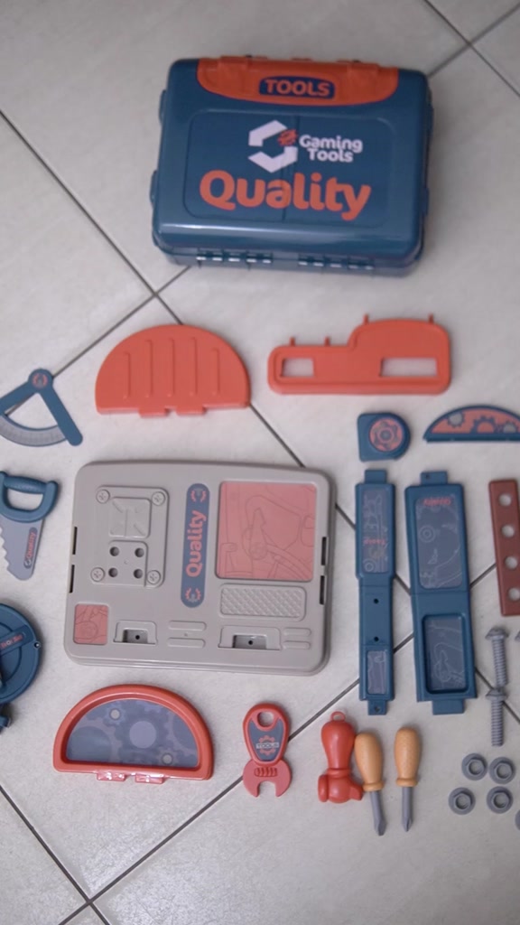 Maleta de Ferramentas Infantil 3 em 1 Multi Montagens Brinquedo Faz de Conta