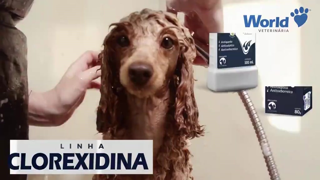 Shampoo Clorexidina ou Shampoo Antiparasitário Cães - 500mL