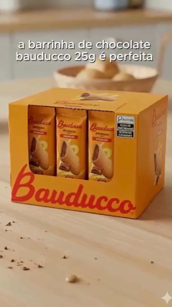 Barrinha Maxi Chocolate Bauducco Display C/20 unidades