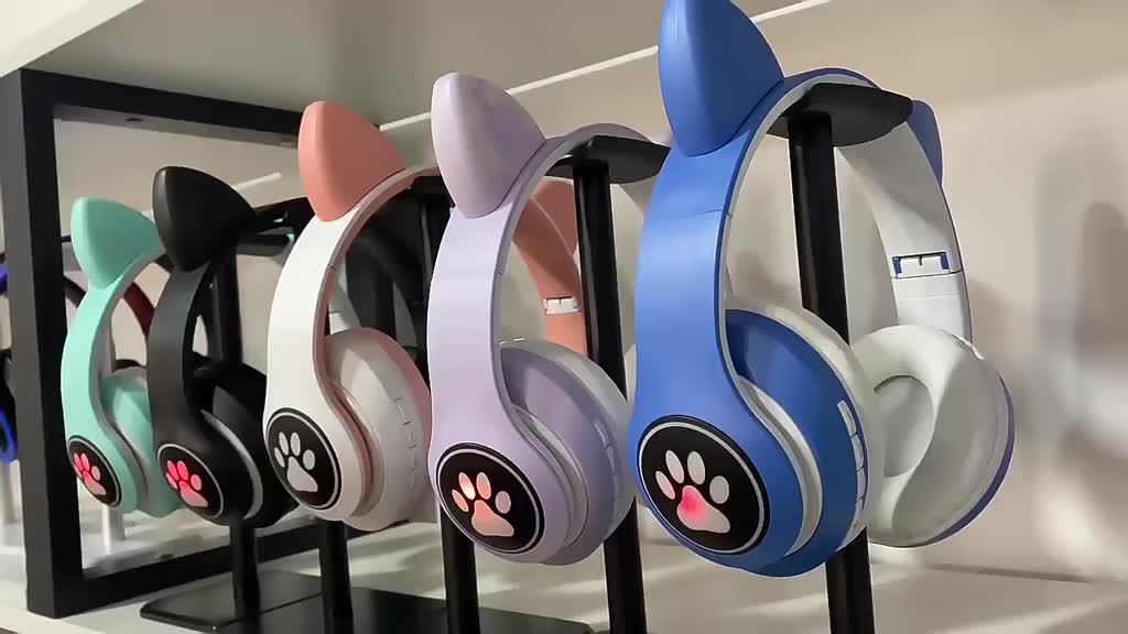 Fone De Ouvido Fone sem Fio Fone Gatinho Led Fone Bluetooth Fone Crianças Fone Gamer Headset Gamer