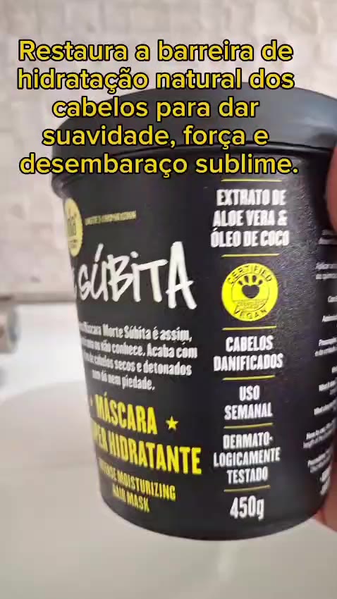 Máscara Morte Súbita Lola 450g – Recuperação Imediata | Aloe Vera e Óleo de Coco | Vegana