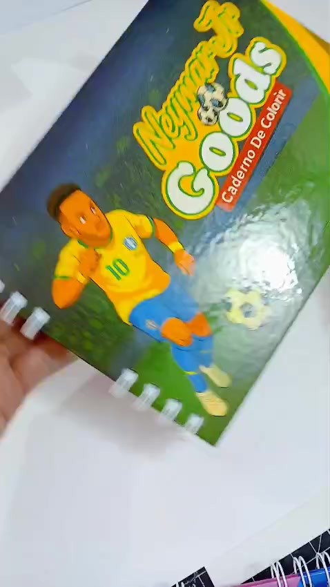 Livro Colorir Bob Estilo Gods Caderno Capa Dura 50 Folhas 180g Neymar Jr.
