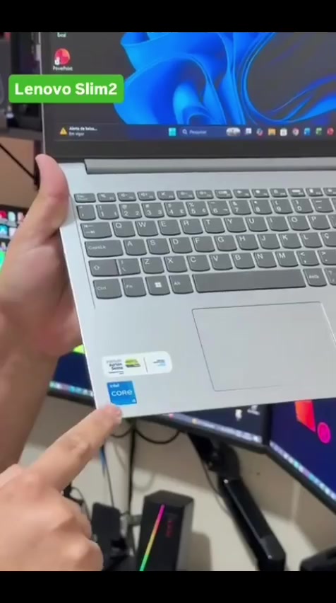Notebook Lenovo Turbinado Intel Core i5 12º th/16GB RAM/SSD 512GB/Tela 15.6 Notebook Rápido para Trabalho e Estudos