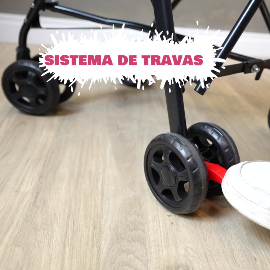 Carrinho de Bebê Guarda Chuva Passeio Leve e Dobrável Mega Compras Compacto, Seguro,Cinto