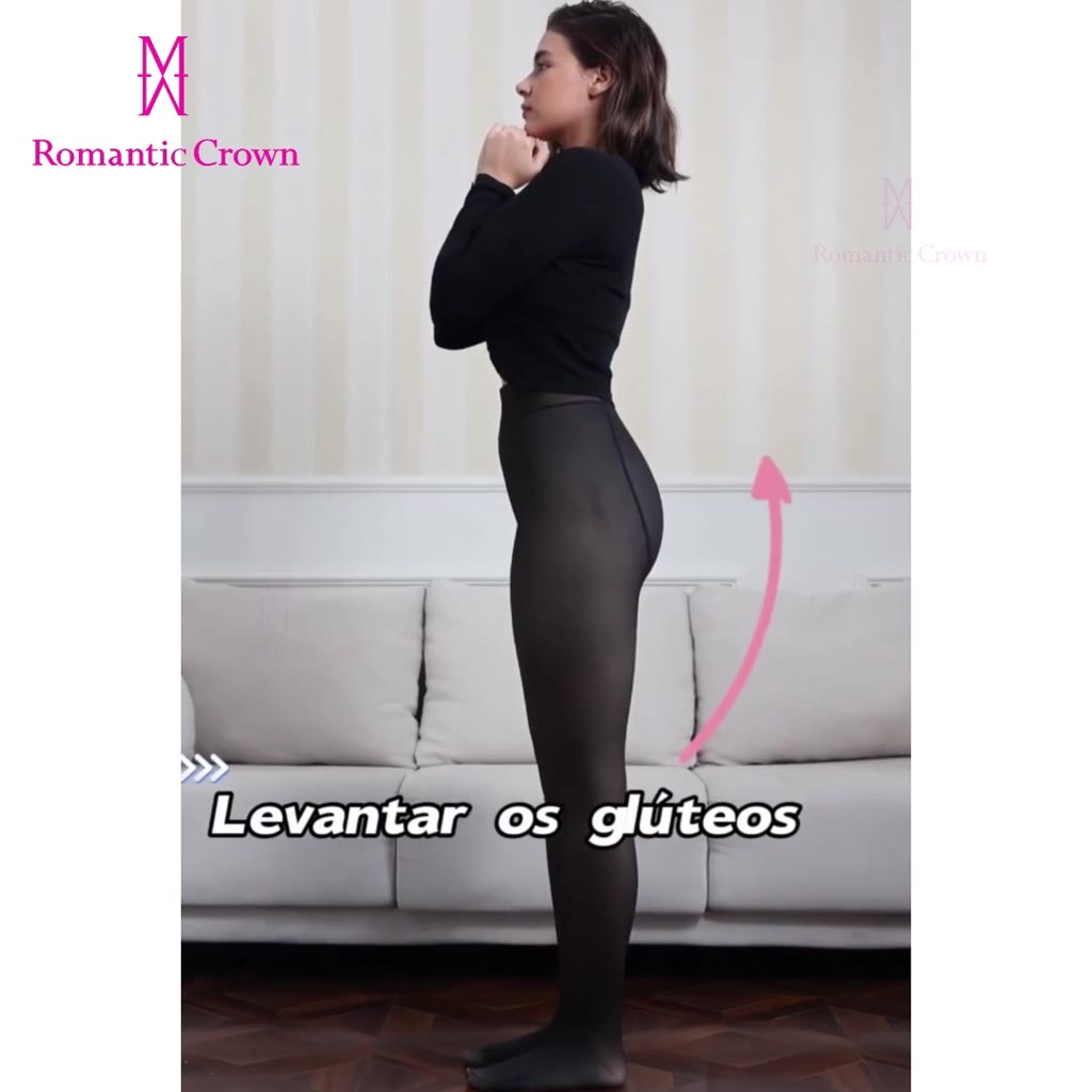 Meia-calça Peluciada de Lã Translúcida main image 0