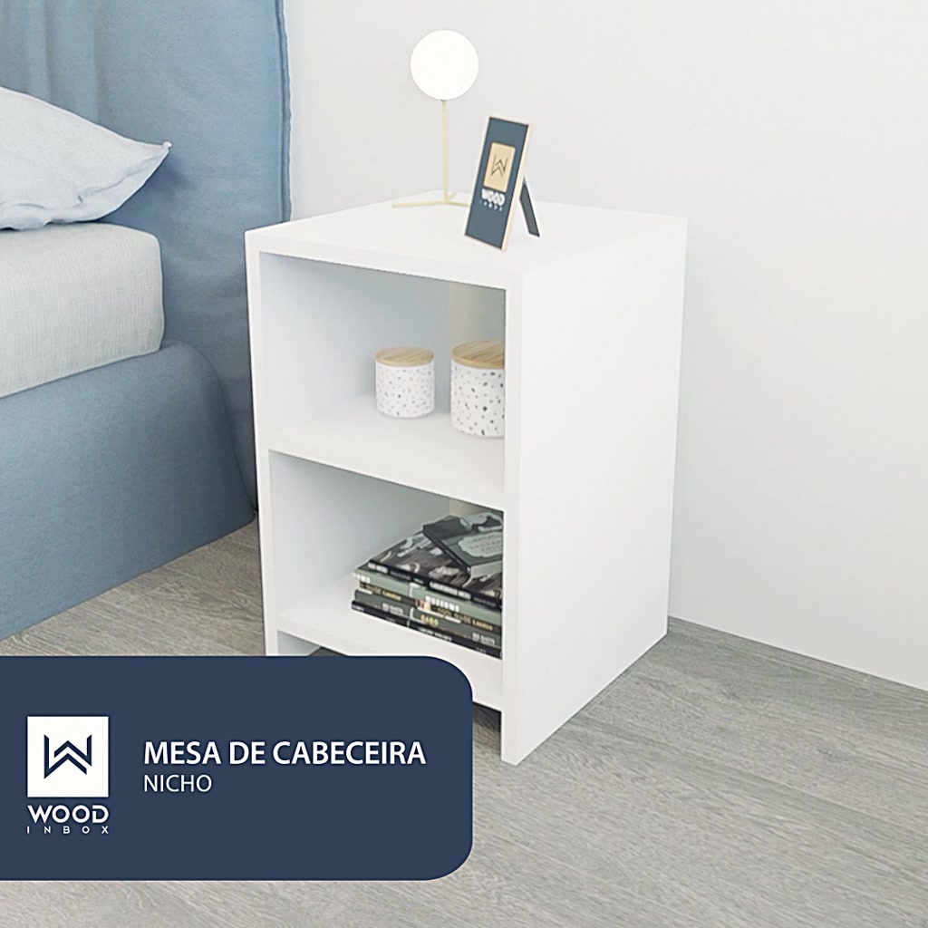 Mesa de Cabeceira Nicho Quarto