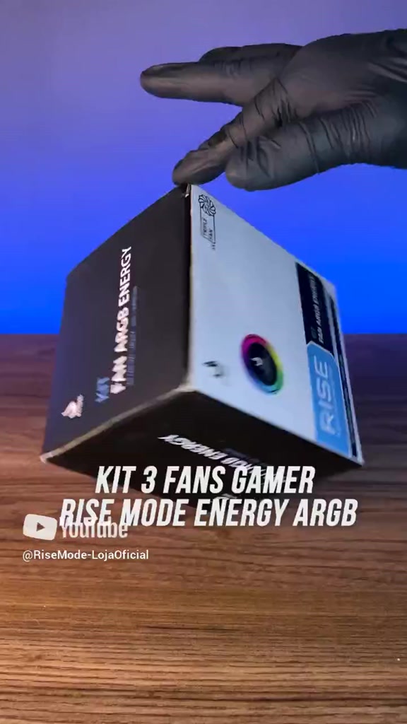 Kit 3 Cooler Fan 120mm Rise Mode Energy 6p ARGB 5v com Controladora PC ...