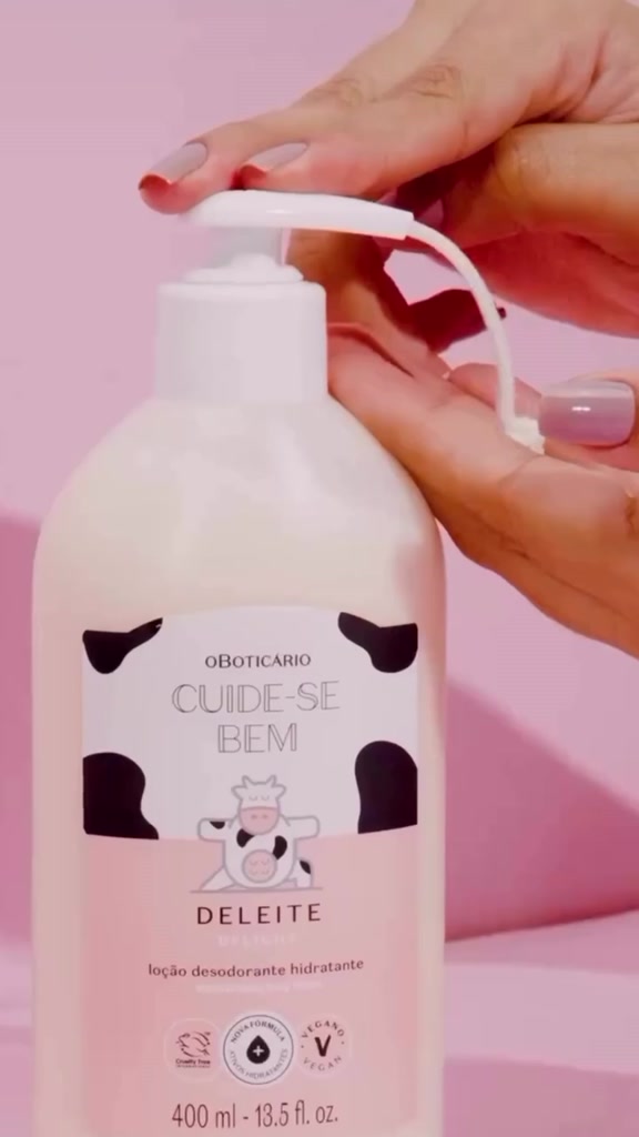 Deleite O Boticário Cuide-se Bem Body Splash 200ml Creme Hidratante 400ml