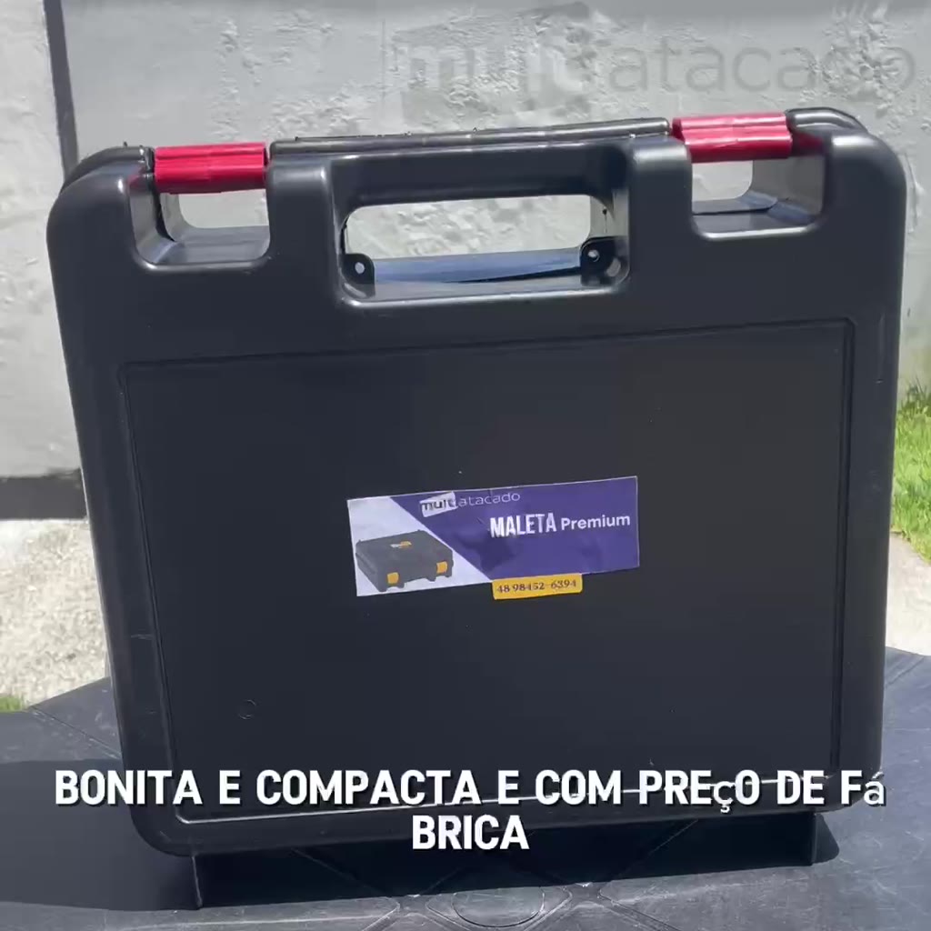 Caixa de Ferramentas Grande Reforçada Fecho Metal 18.3" Maleta Ferramentas Pesca caixa de ferramenta