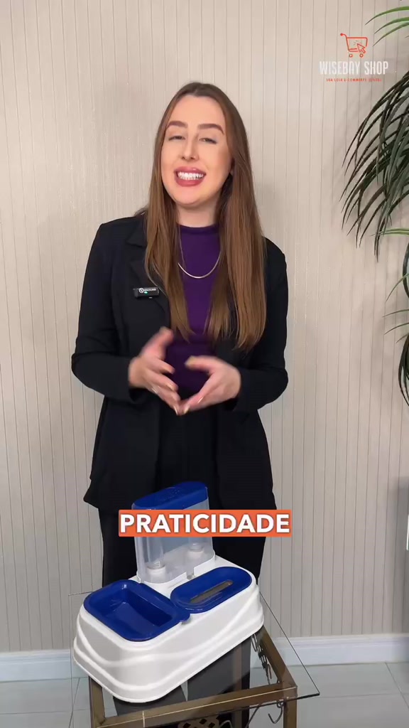 Comedouro e Bebedouro 2 em 1 para Pets | Caprioli - Vista Principal