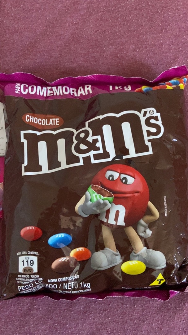 Pacotão M&M's MM 1kg Confeito de Chocolate ao leite