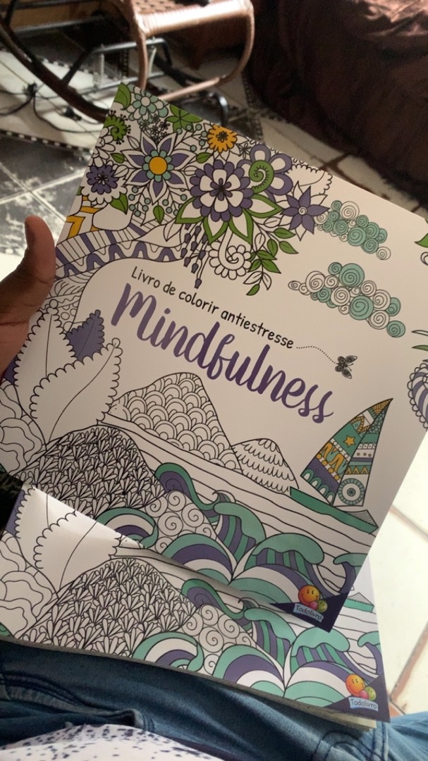 Livro de Colorir Adulto Antiestresse TodoLivro Mindfulness