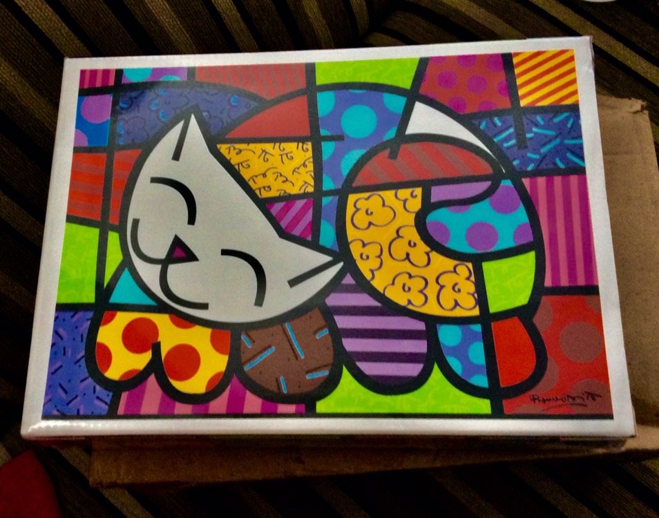 Quebra Cabeça Puzzle 1000 Peças - Romero Britto - Cat - Grow 3264