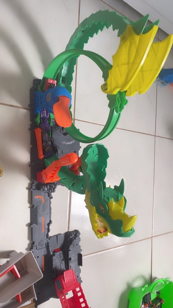 Pista Hot Wheels City Ataque Épico Do Dragão Danti HDP03 Mattel em