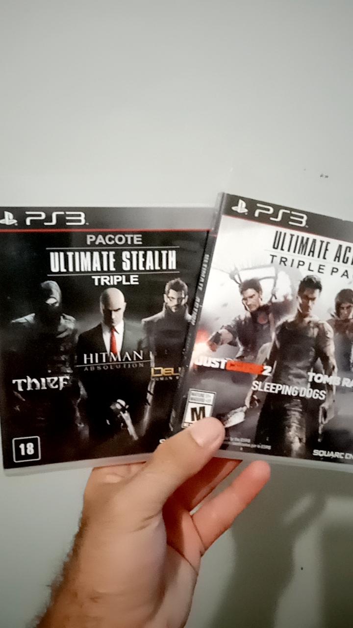 JOGO PS3 PACOTE ULTIMATE ACTION TRIPLE JUST CAUSE2-SLEEPING DOGS-TOMB  RAIDER USADO - The Hard Geek