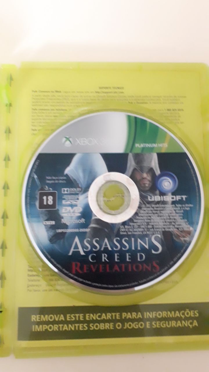 Jogo Assassins Creed Revelations para Xbox 360 - Mídia Física Original -  RIKATECH