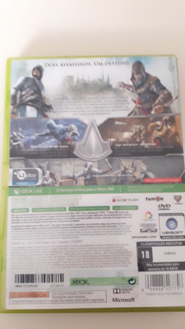 Jogo Assassins Creed Revelations para Xbox 360 - Mídia Física Original -  RIKATECH