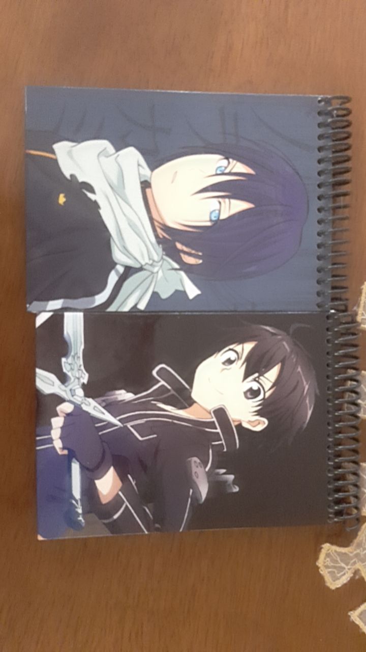 Caderneta Capa Dura Anime Sword Art Online SAO Kirito - Cogumelo Corp -  Caderno de Anotações / Caderneta / Moleskine - Magazine Luiza