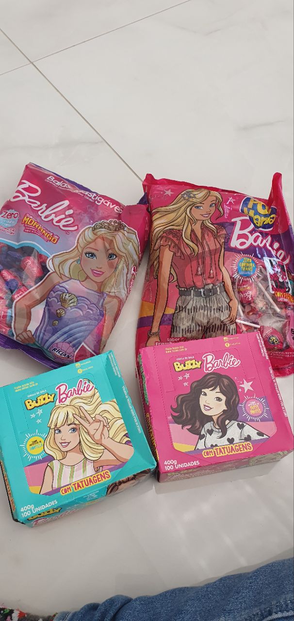 Bala Mastigável Barbie Sereia 600g- Freegells - Mania Pingo de Mel