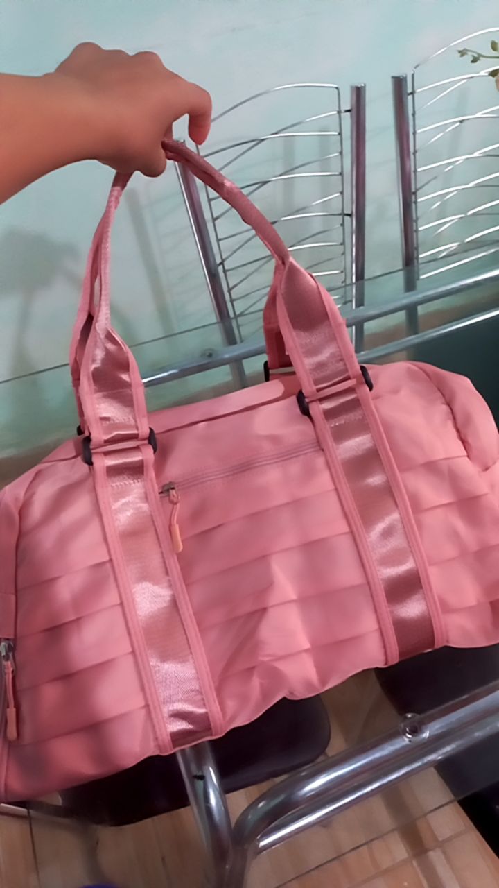 Bolsa Feminina Grande Mala De Viagem Academia De Mão Com Alça Transversal  De Ombro Decorada Com Estampas Faculdade Passeio Urbano, CINZA