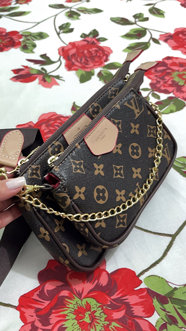 Bolsa LV pequena louis vuitton alça colorida mais porta moeda PROMOÇÂO