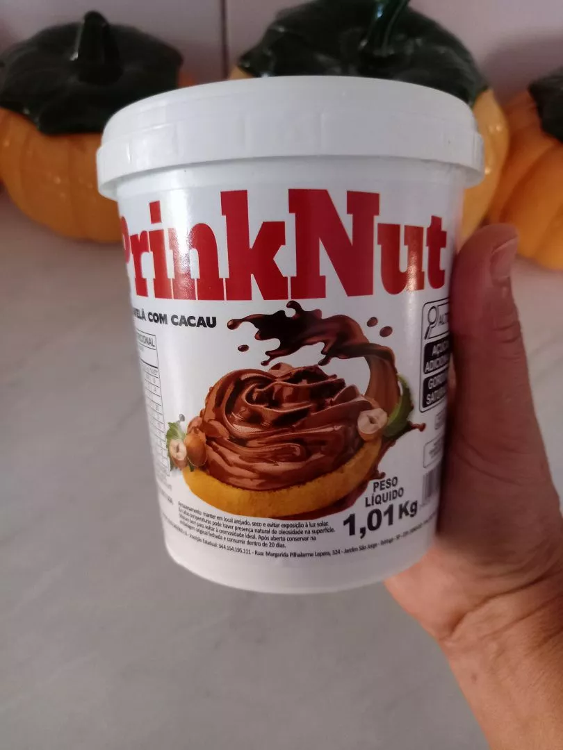 Creme De Avelã Com Cacau Prinknut Pote De 1kg