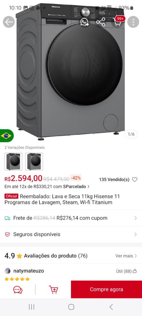 Foto da avaliação