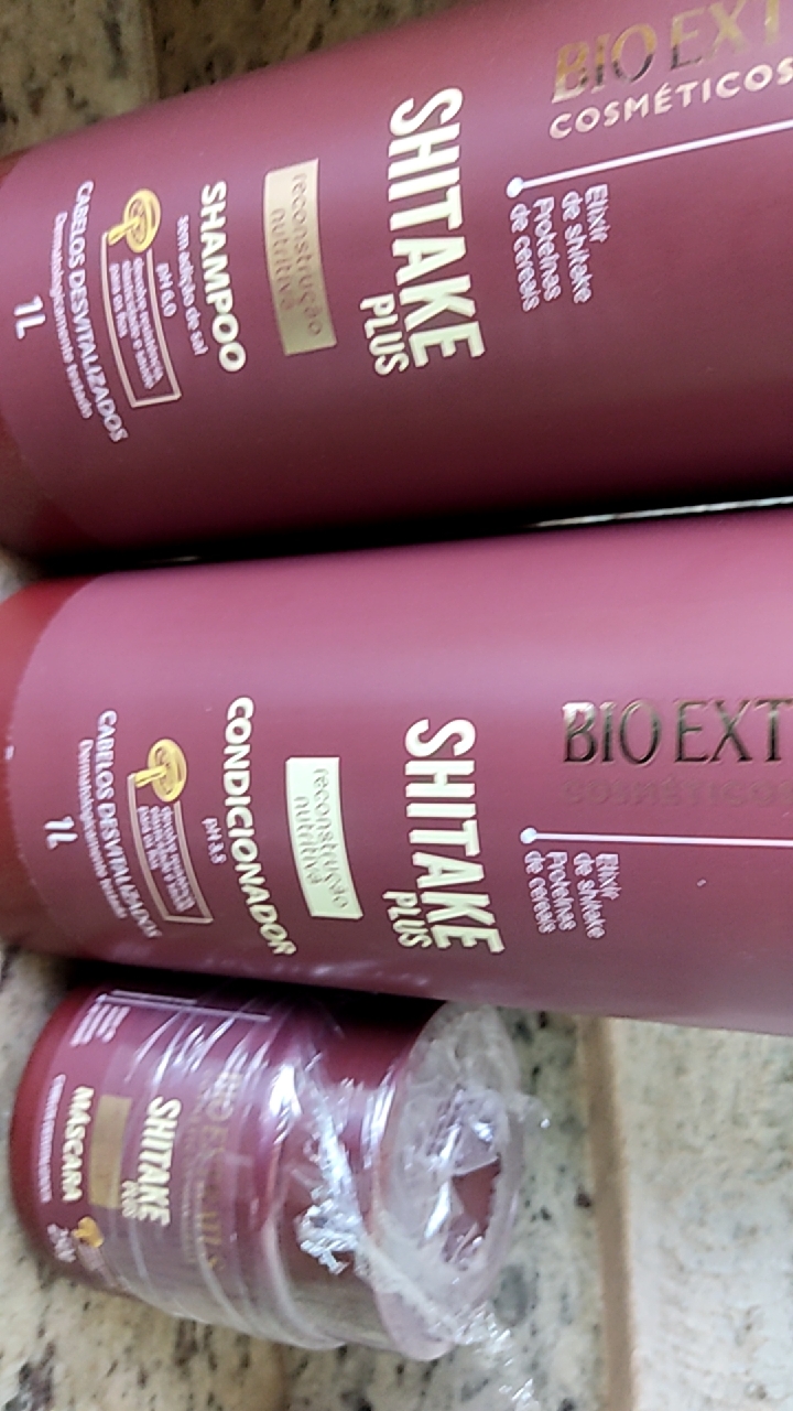  Bio Extratus Linha Shitake (Reconstrucao Nutritiva) Champú 11.8  fl oz Shitake (Reconstrucción Nutriciosa) Colección - Champú natural  brasileño Shitake Plus 11.83 fl oz : Belleza y Cuidado Personal