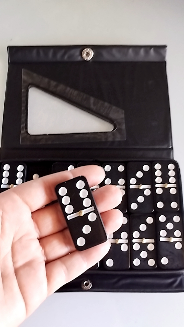 Jogo De Domino Profissional De Osso Vermelho - Kaftor - Kaftor