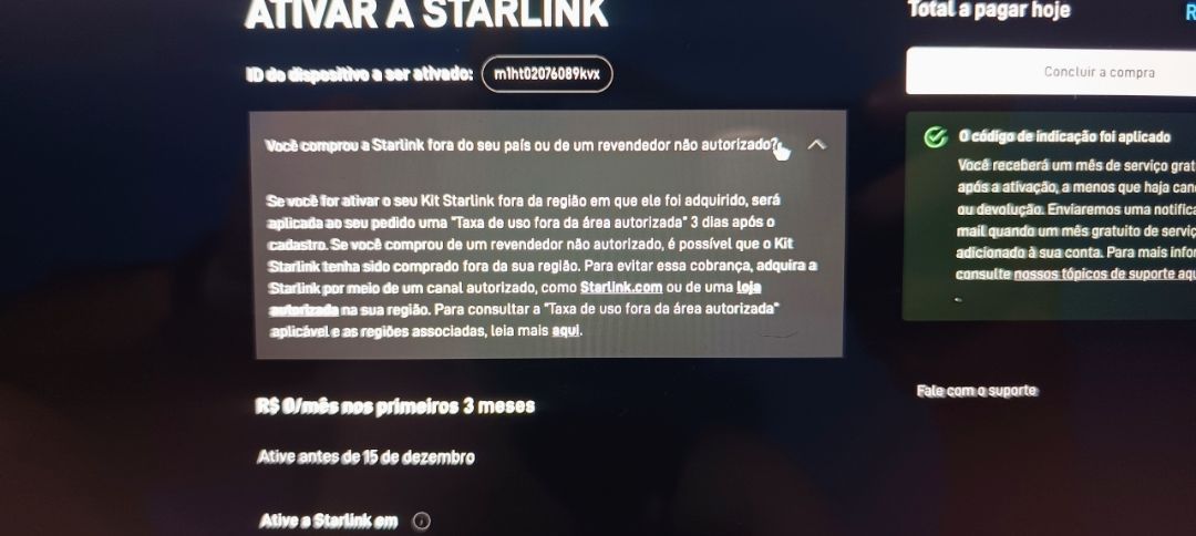 Foto da avaliação