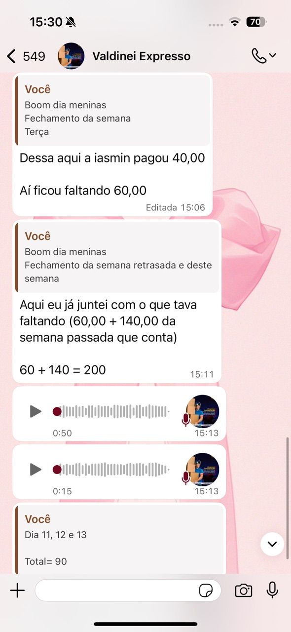 Foto da avaliação