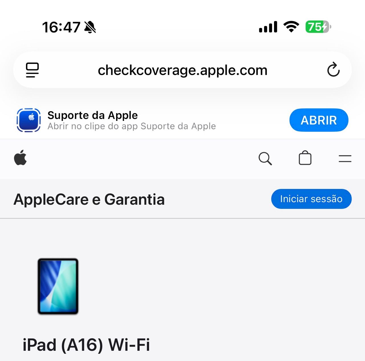 Foto da avaliação