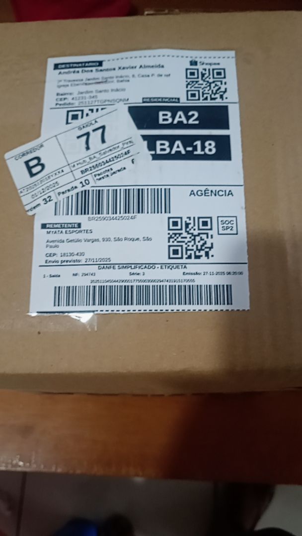 Foto da avaliação
