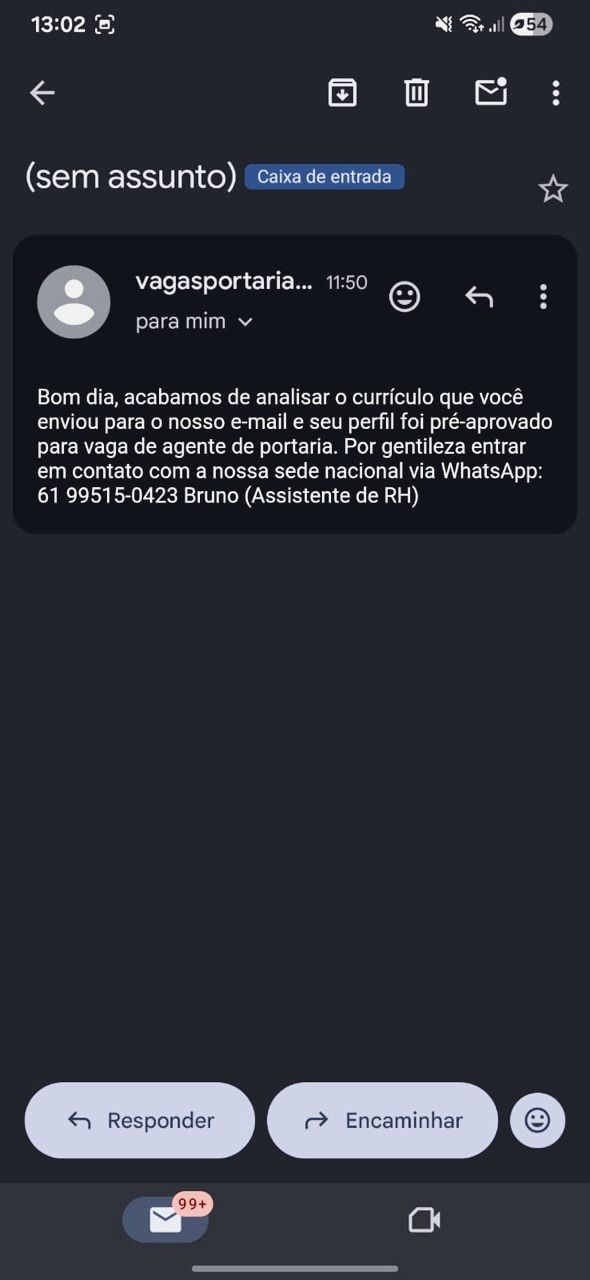 Mídia da avaliação