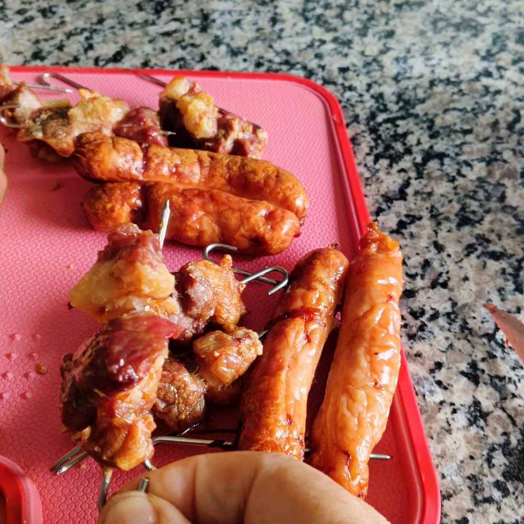 Carnes preparadas com o EspetoAir