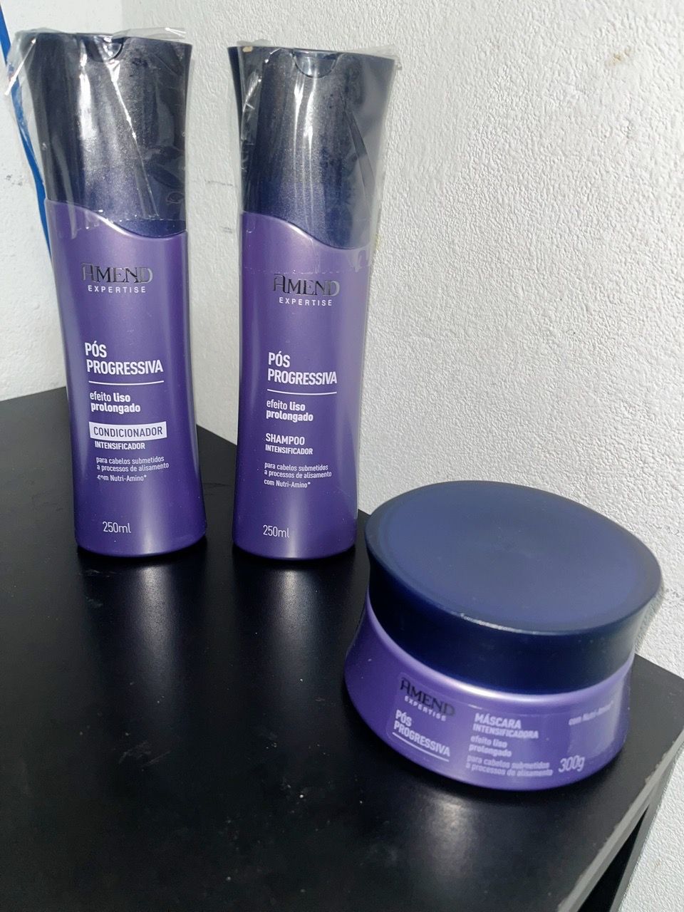Kit Shampoo + Condicionador + Máscara Pós Progressiva Amend