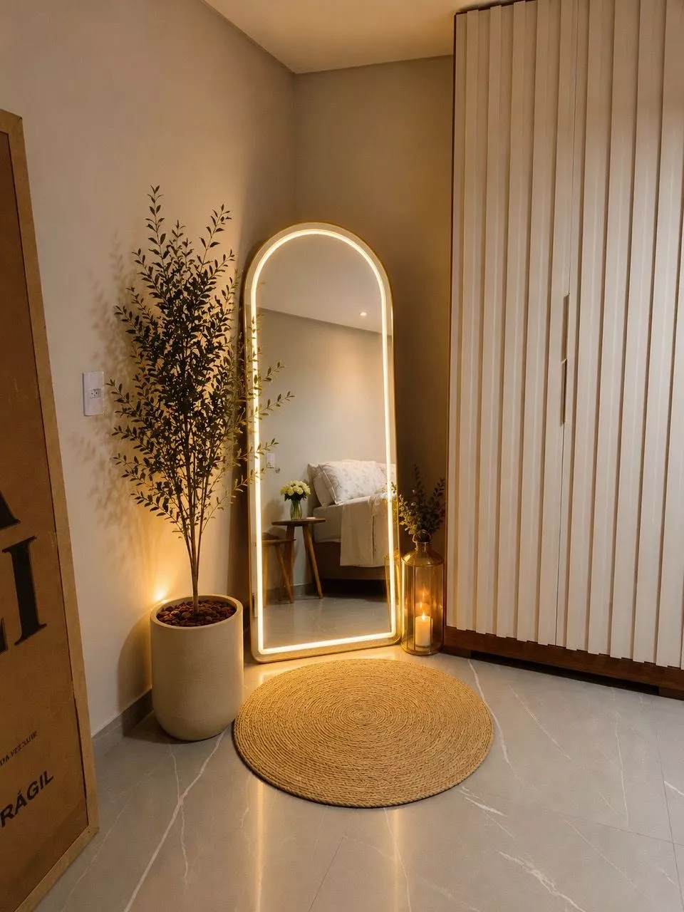 Espelho Arco com LED instalado — foto de cliente 2