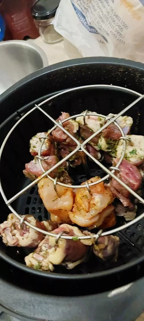 Carnes temperadas no EspetoAir