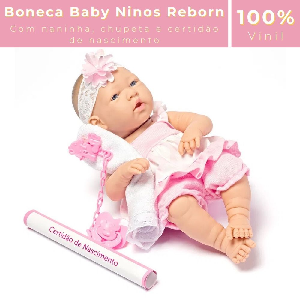 Boneca Bebe Reborn Recem Nascida Loira + 16 Itens Veja Video