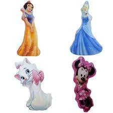 Bonecos Infláveis/de Inflar Personagens Disney (Minnie, Princesas, Gatinha Marie e carros) 32cm