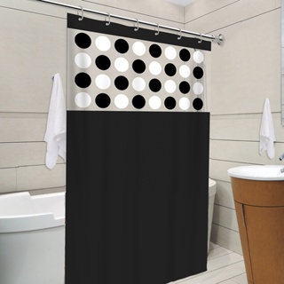 Cortina Box com Visor Balls Para Banheiro Anti Mofo Resistente Alta Qualidade 100% PVC Várias Cores - Envio Imediato