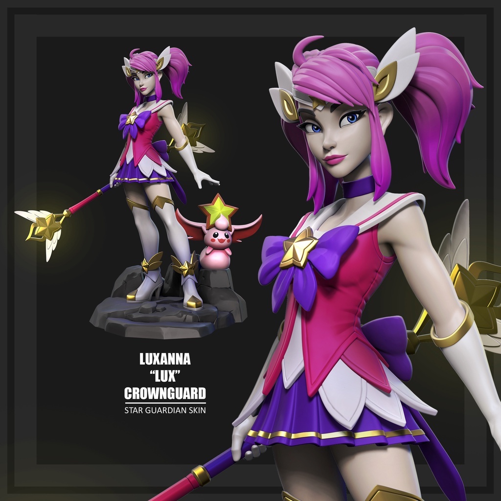 Lux Guardiã Estelar - Action Figure - Boneco League of Legends - LOL