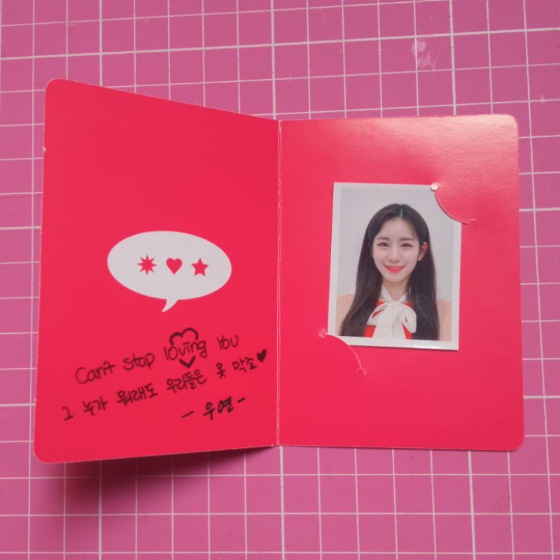 Woo!Ah! Photocard Kpop oficial wooah Photocards Qurious Wish Lucy