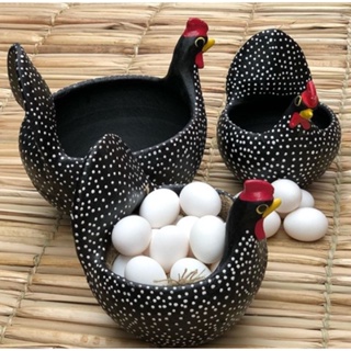 Promoção Galinha Artesanal De Barro Porta Ovos Tamanho G - 36 Ovos
