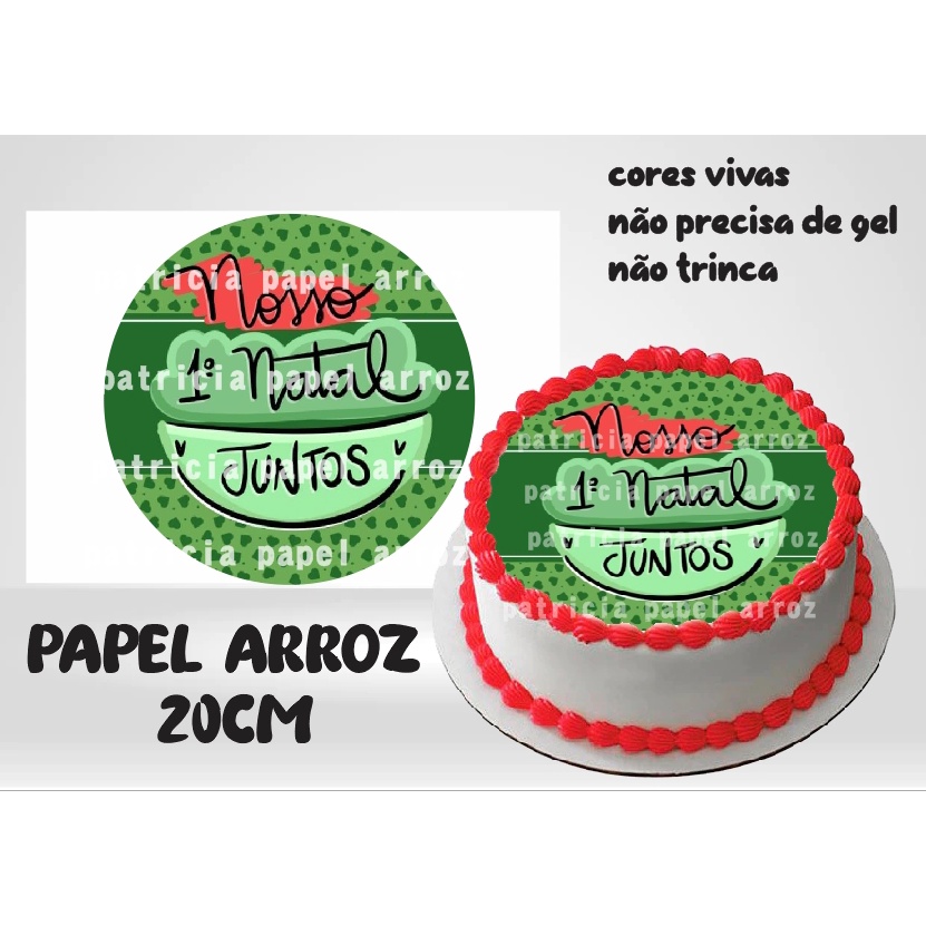 Meus 18 anos Papel de Arroz 20 cm redondo