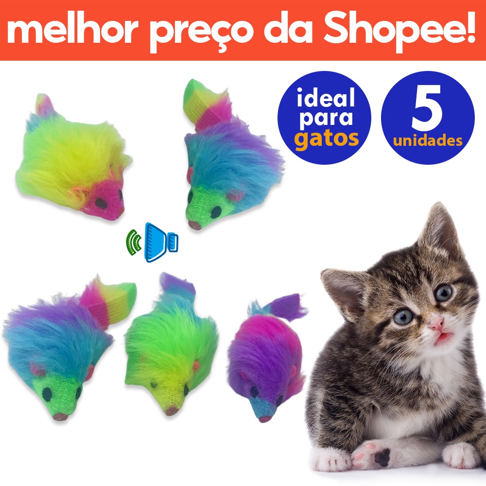 Brinquedo Ratinho Real Club Pet Unidade – Agropet